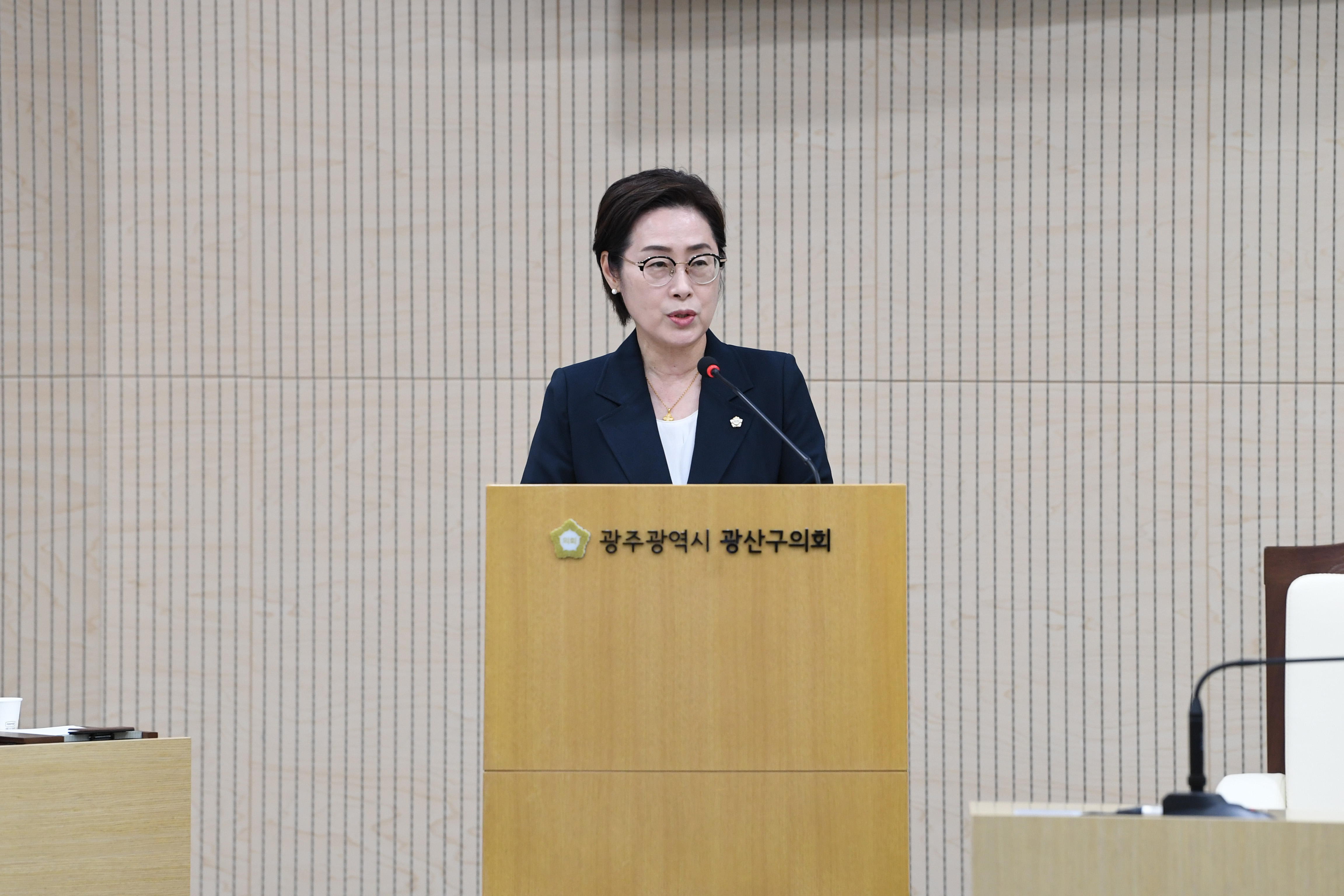 양만주 광산구의원, “‘시민안전보험’ 일원화로 형평성 확보” 첨부이미지 : 2-1_제297회 광산구의회 정례회 제1차 본회의_양만주 의원.jpg