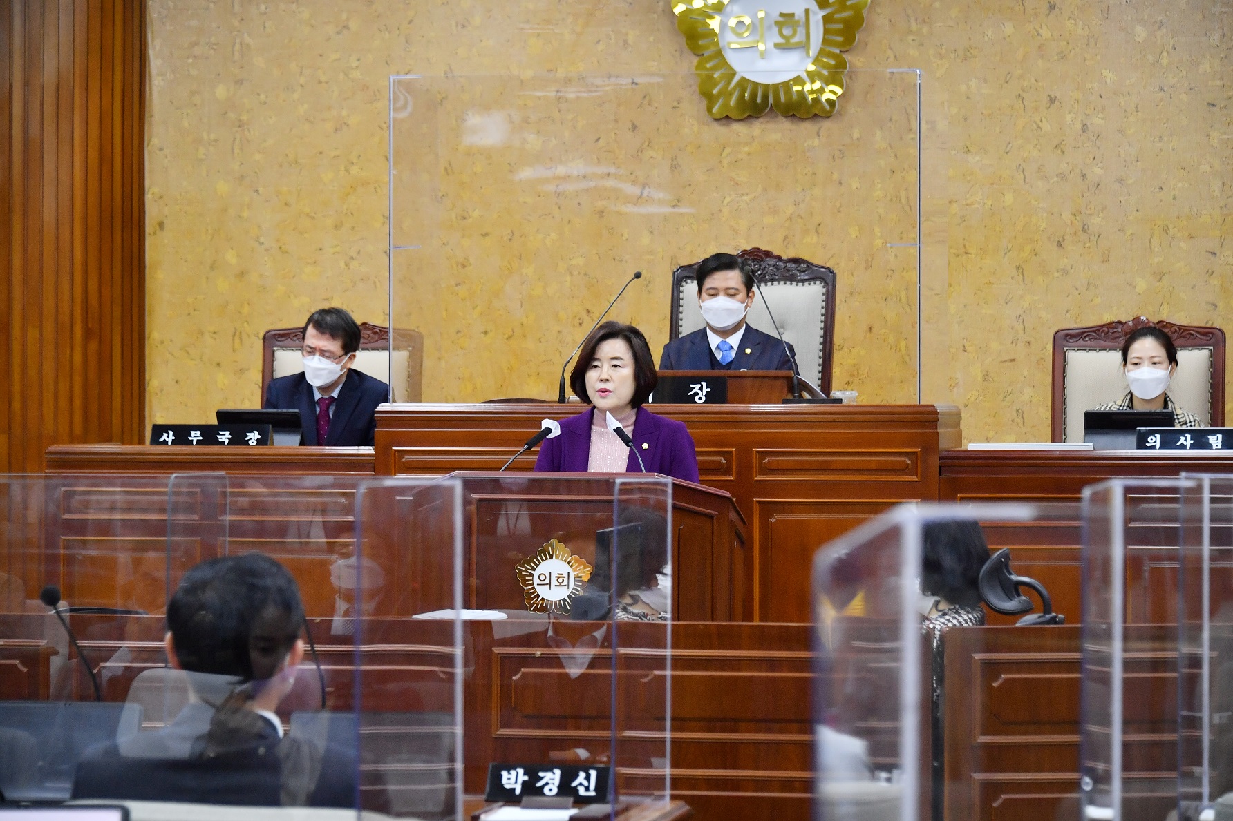 김은단 광산구의원, 5분 발언 통해 무장애 투표소 실현 당부 첨부이미지 : 2-3. 20211123 김은단 광산구의원  제269회 정례회 제1차 본회의 5분발언.JPG