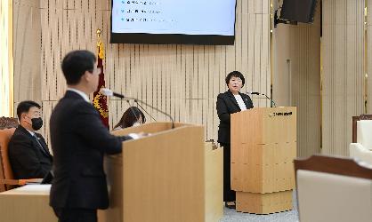 조영임 광산구의원, ‘성 평등·여성 정책’ 구정질문