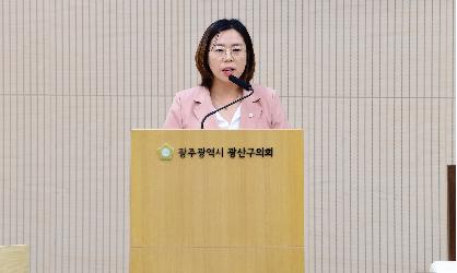 김명숙 광산구의원, 광산구 행사서 ‘다회용기’ 사용해야