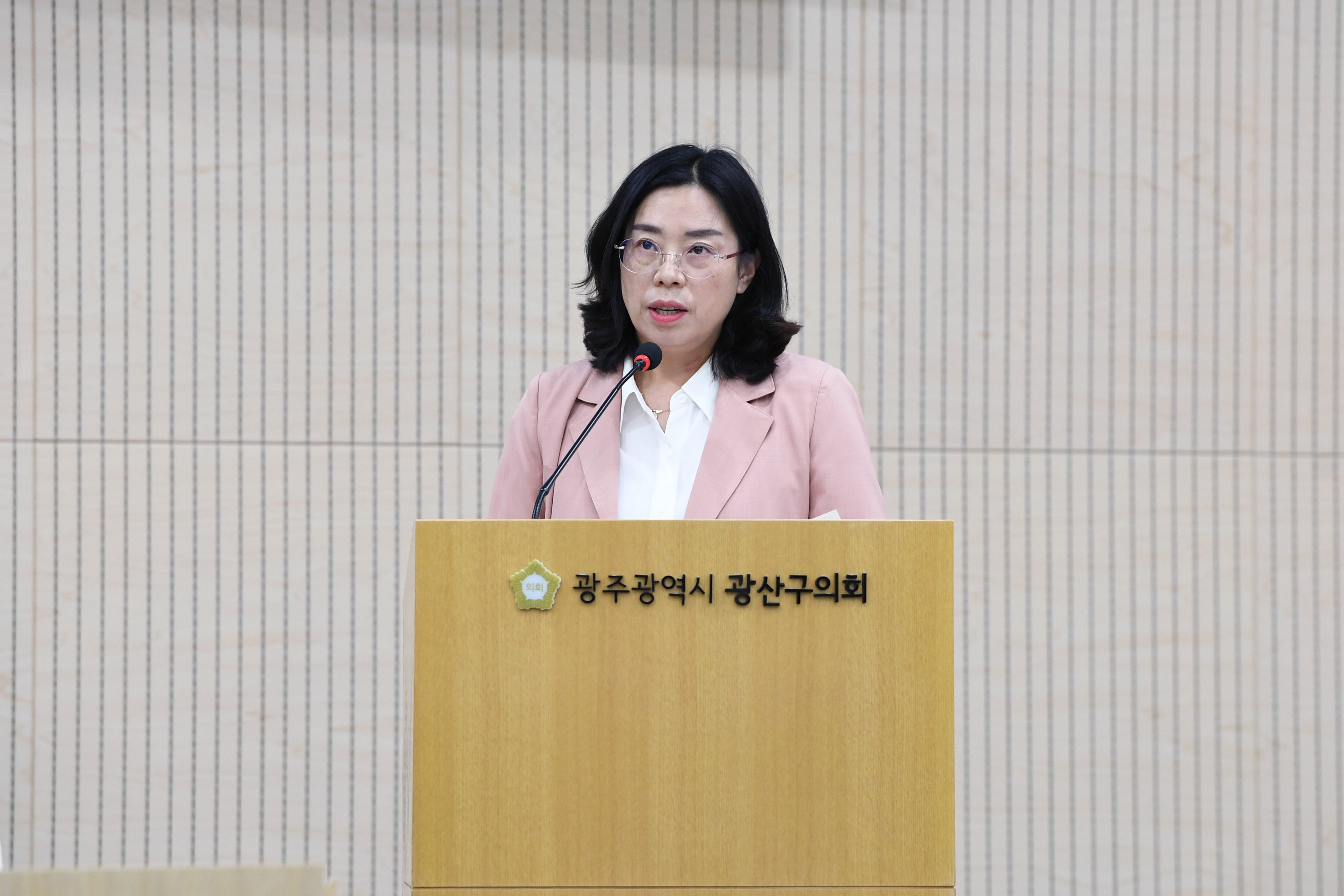 김명숙 광산구의원, ‘신가2중’ 설립 취소 “재검토해야” 첨부이미지 : 2-4_제298회 임시회 제1차 본회의 5분 자유발언_김명숙 의원.jpg