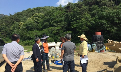 광산구의회 ‘가뭄피해 현장방문’