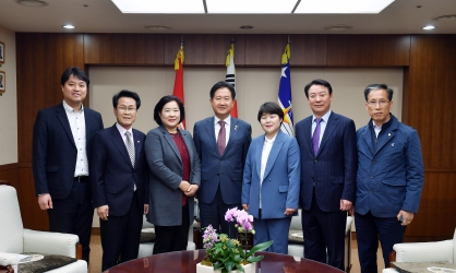 광산구의회 국강현의원, 국방부 차관 만나 군공항 소음피해 대책 마련 촉구